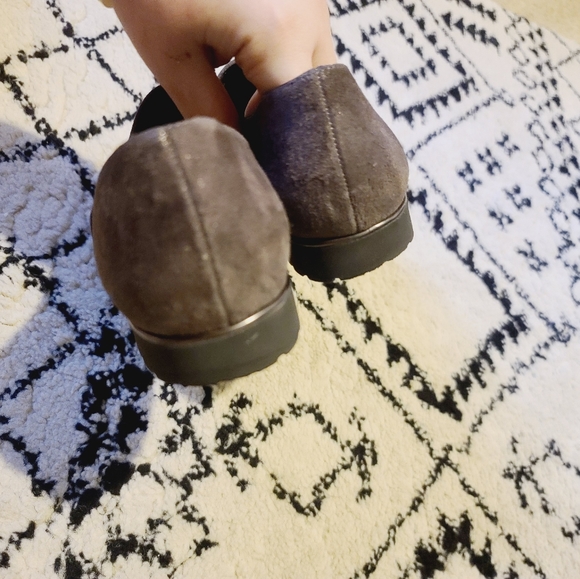 Paul Green Gray Shimmer Loafer Flat Shoes 8 - Picture 14 of 15